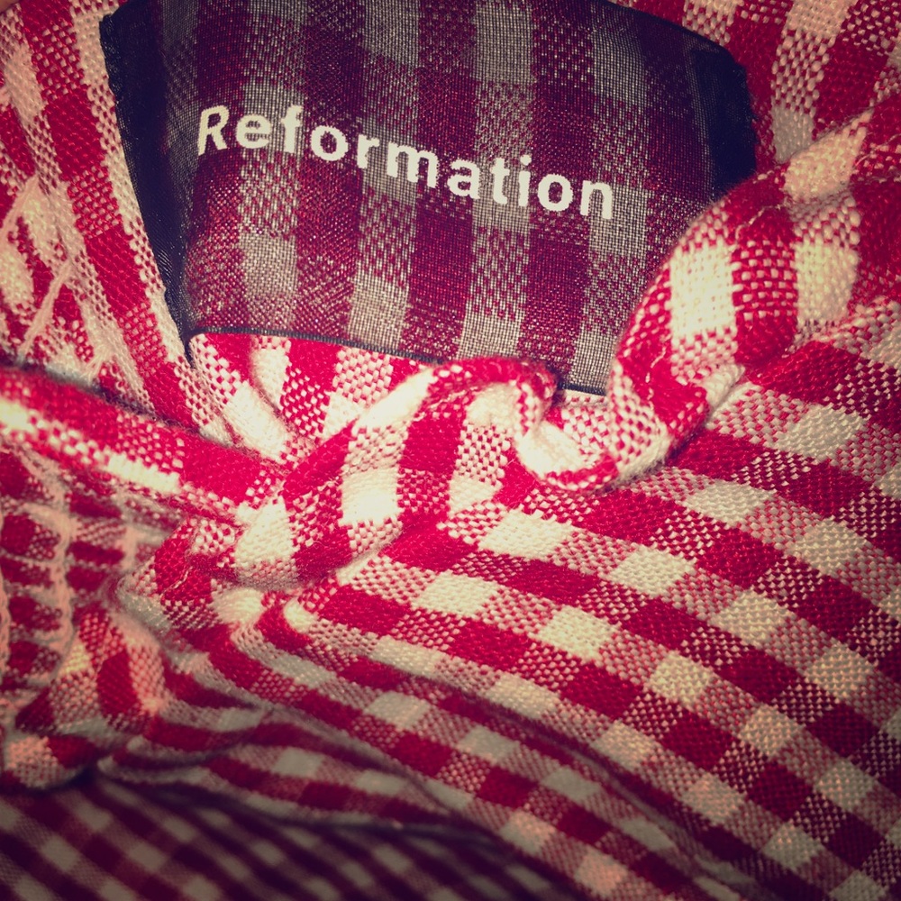 Plaid Reformation Dress